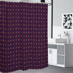 Halloween Stars Pattern Print Premium Shower Curtain