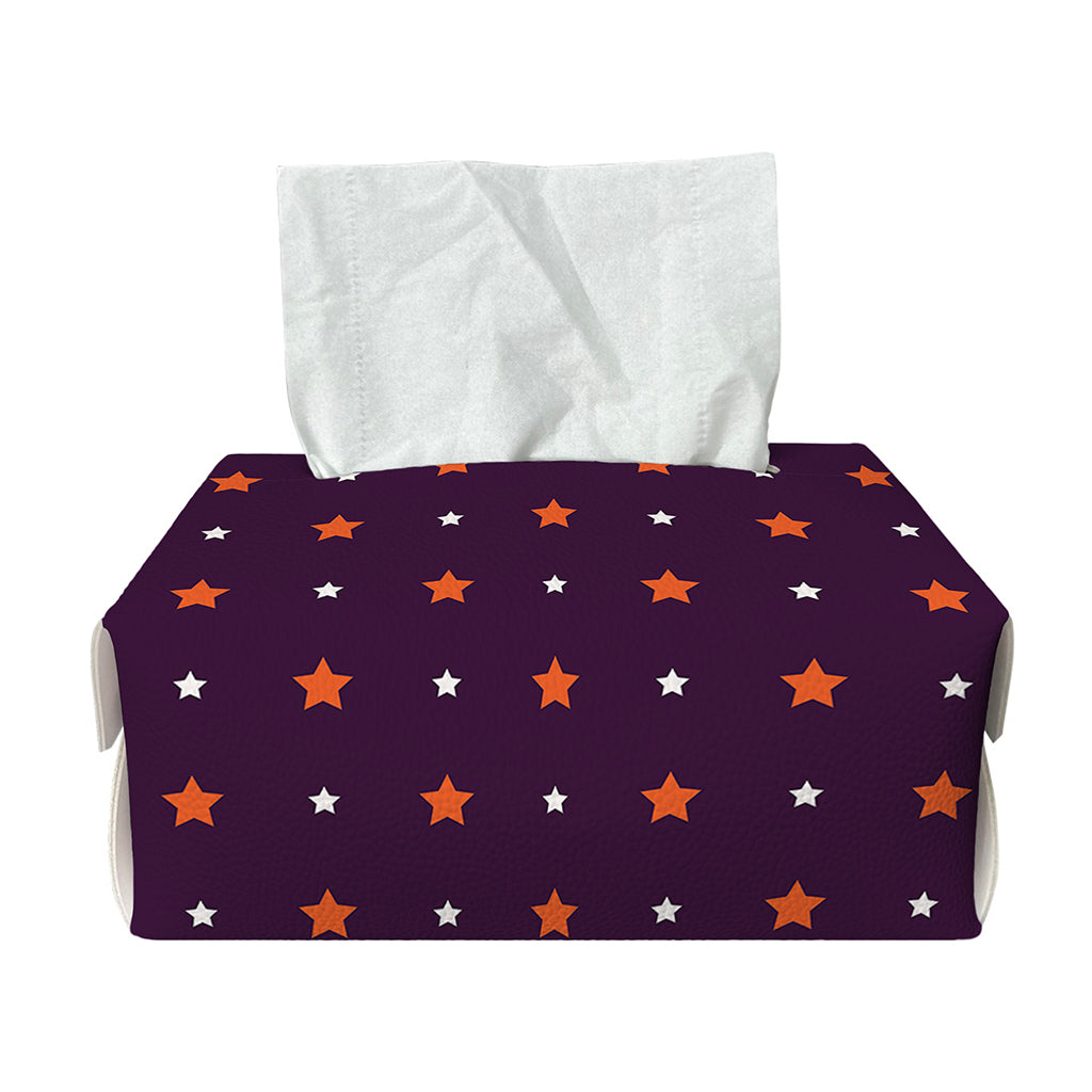 Halloween Stars Pattern Print Rectangle Tissue Box Cover