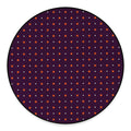 Halloween Stars Pattern Print Round Floor Mat