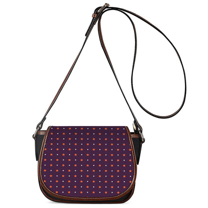 Halloween Stars Pattern Print Saddle Bag