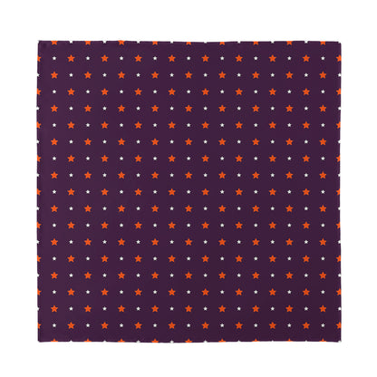 Halloween Stars Pattern Print Silk Bandana
