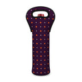 Halloween Stars Pattern Print Single Neoprene Wine Tote