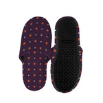 Halloween Stars Pattern Print Slippers