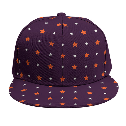 Halloween Stars Pattern Print Snapback Cap