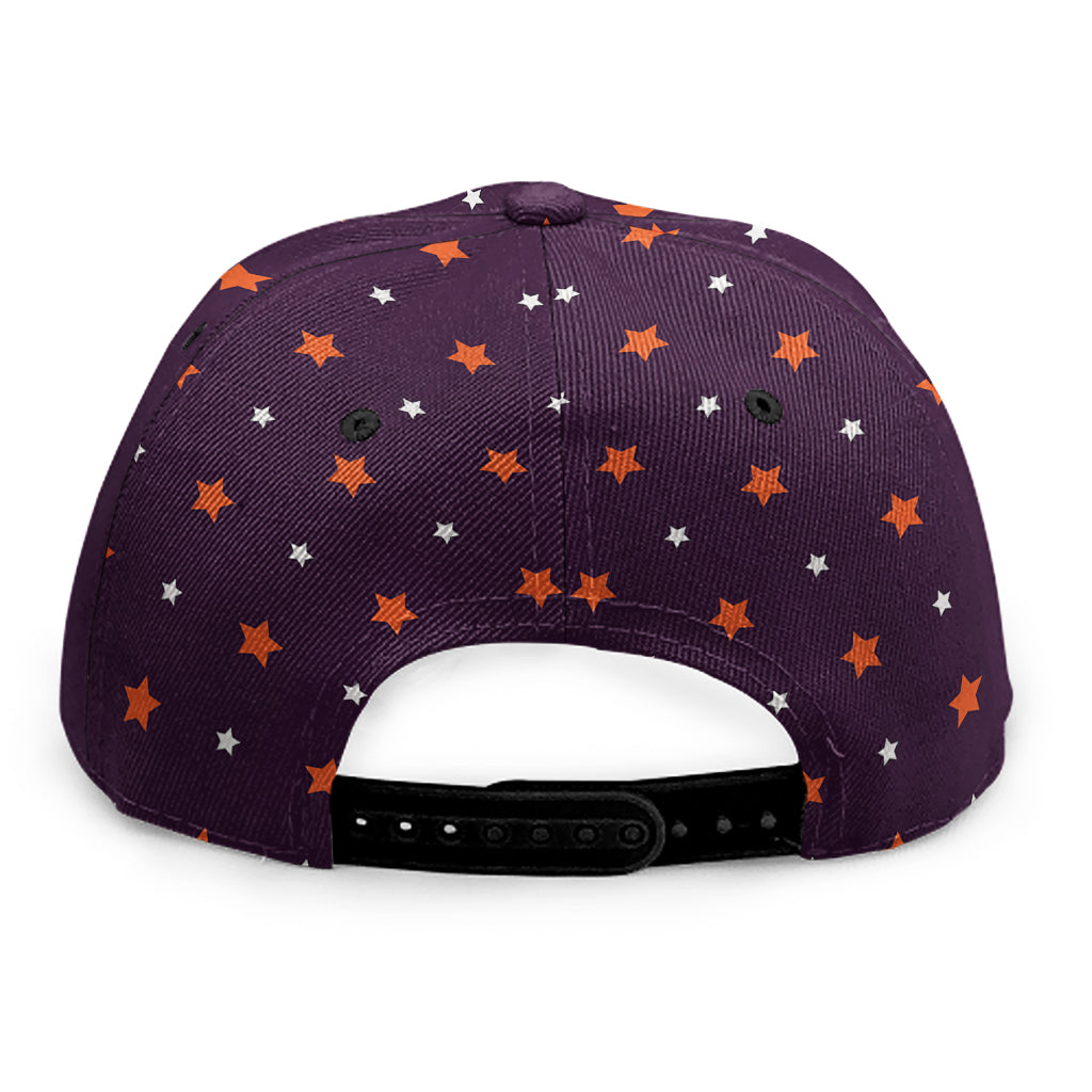 Halloween Stars Pattern Print Snapback Cap