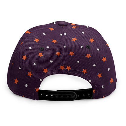 Halloween Stars Pattern Print Snapback Cap
