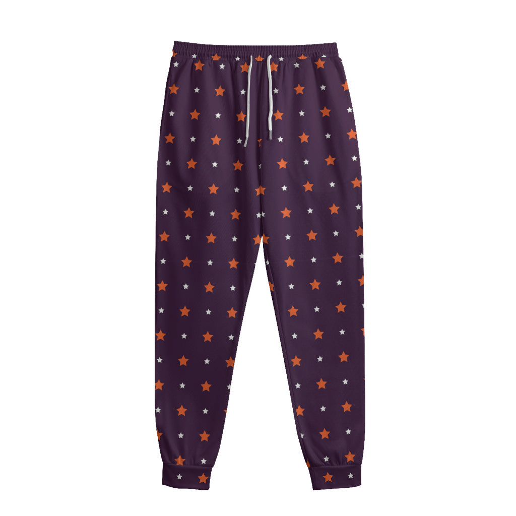 Halloween Stars Pattern Print Sweatpants