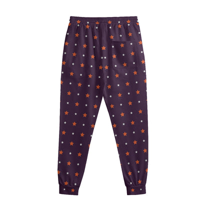 Halloween Stars Pattern Print Sweatpants