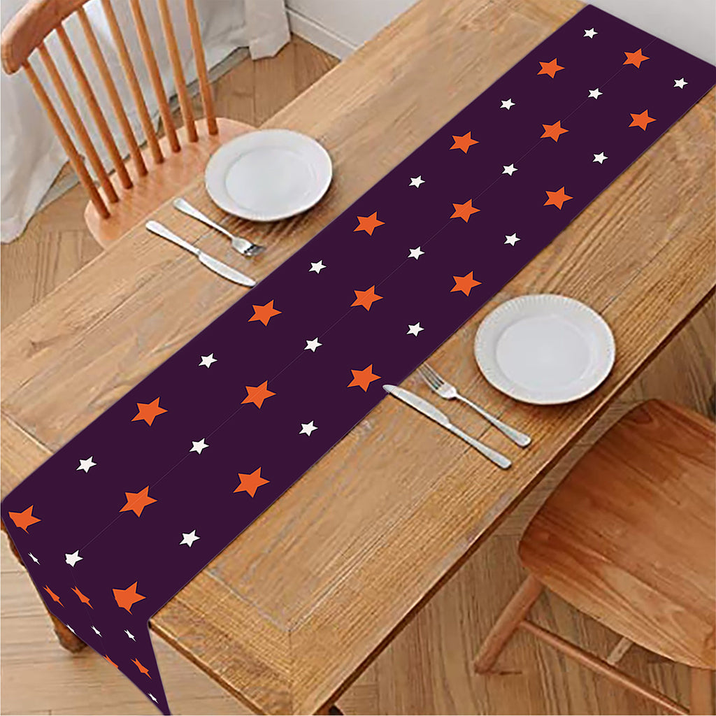 Halloween Stars Pattern Print Table Runner