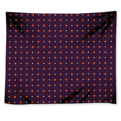 Halloween Stars Pattern Print Tapestry