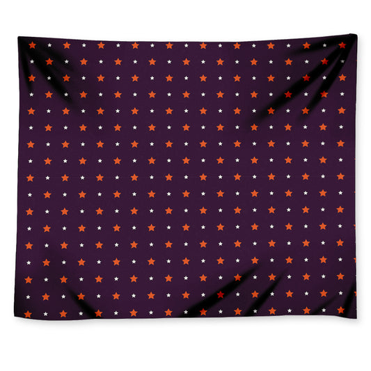 Halloween Stars Pattern Print Tapestry