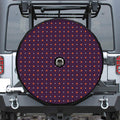 Halloween Stars Pattern Print Tire Cover With Camera Hole