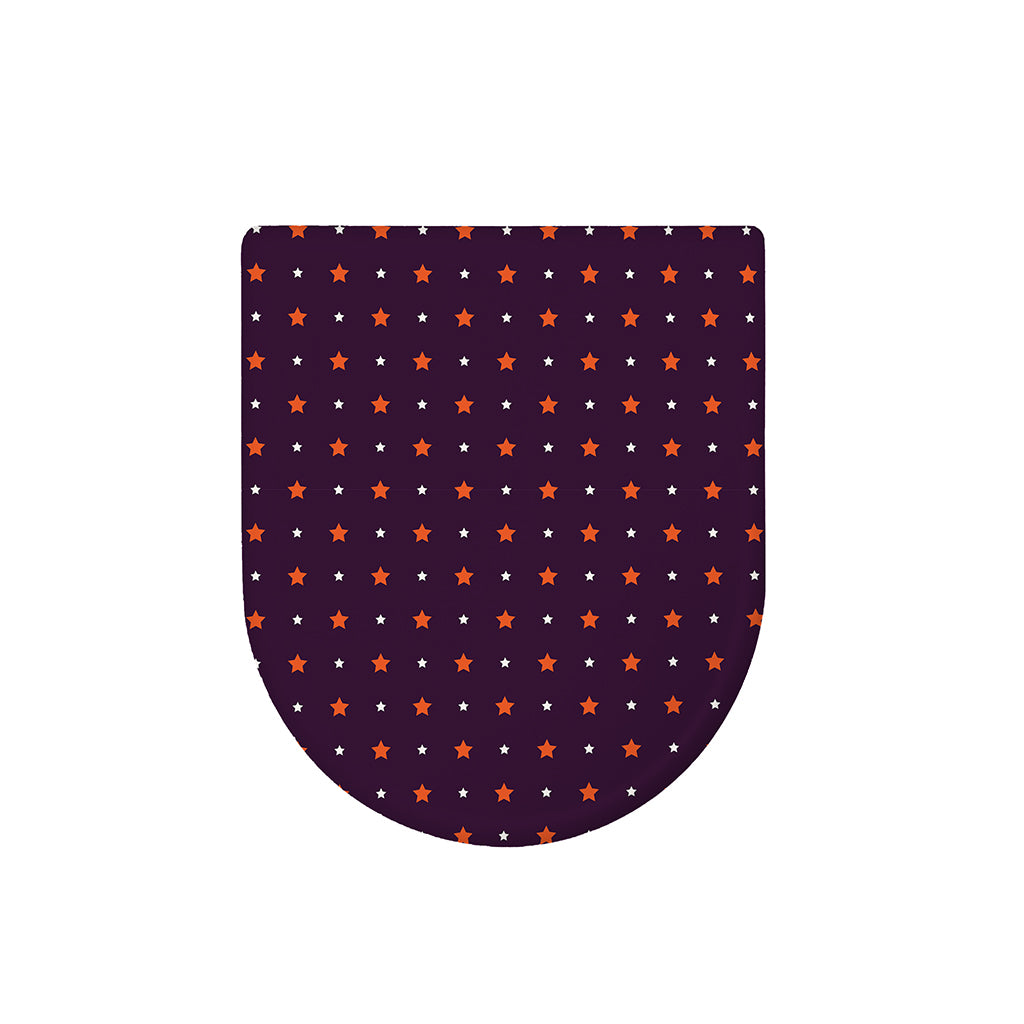Halloween Stars Pattern Print Toilet Lid Cover