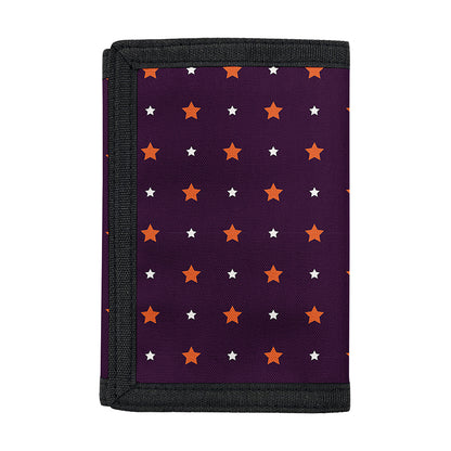 Halloween Stars Pattern Print Trifold Wallet
