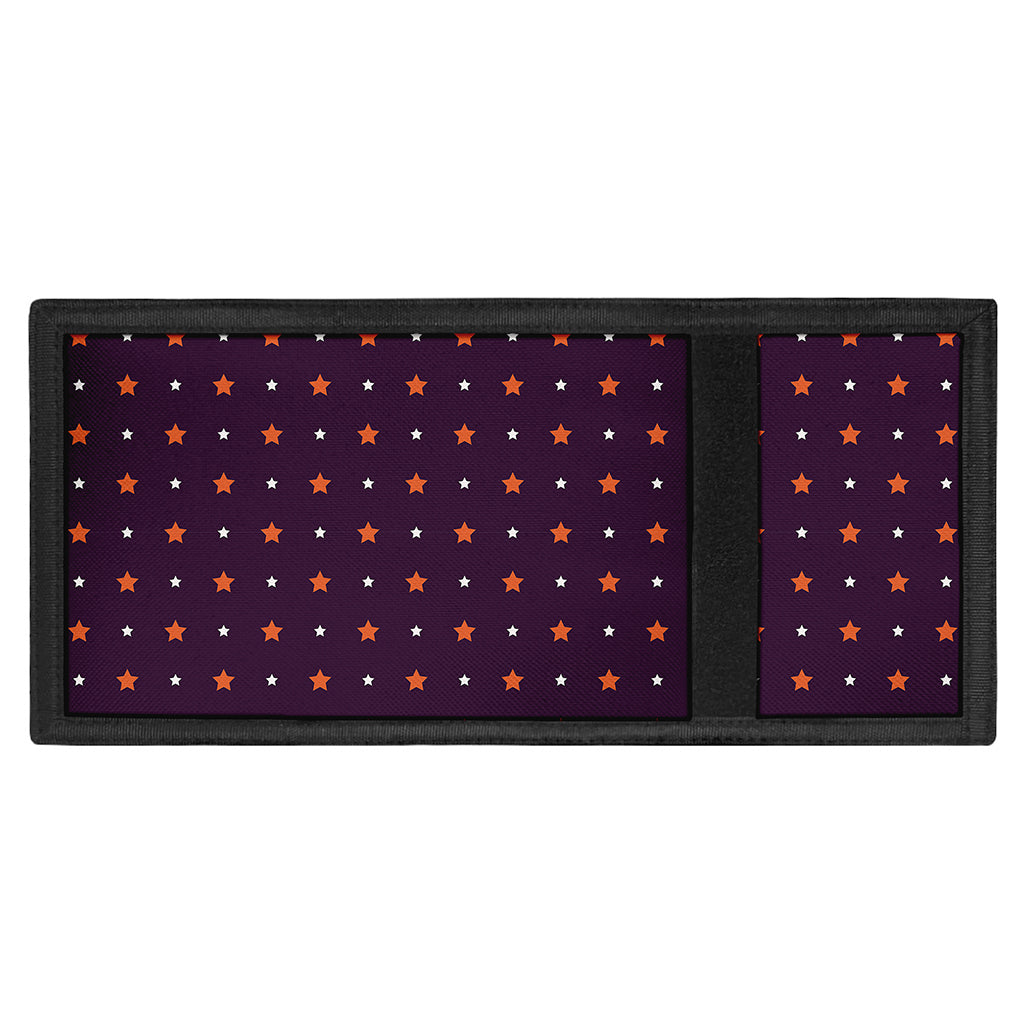 Halloween Stars Pattern Print Trifold Wallet