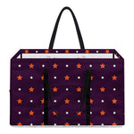 Halloween Stars Pattern Print Utility Tote Bag