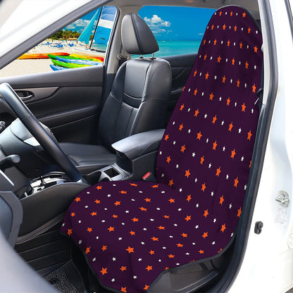 Halloween Stars Pattern Print Waterproof Car Seat Cover