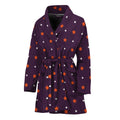 Halloween Stars Pattern Print Women's Bathrobe
