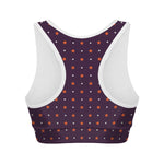 Halloween Stars Pattern Print Women's Sports Bra