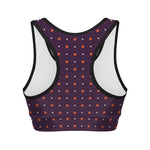 Halloween Stars Pattern Print Women's Sports Bra