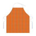 Halloween Tattersall Pattern Print Adjustable Apron
