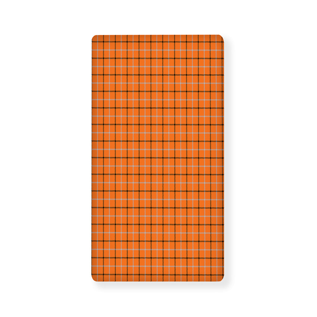 Halloween Tattersall Pattern Print Baby Crib Sheet