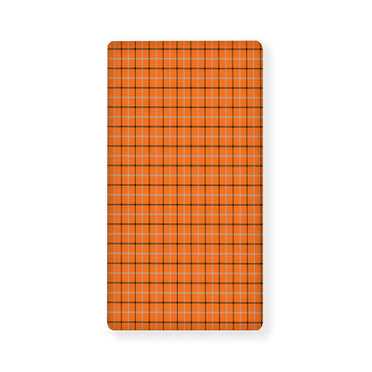 Halloween Tattersall Pattern Print Baby Crib Sheet
