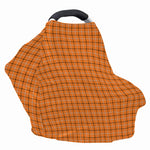 Halloween Tattersall Pattern Print Baby Seat Cover