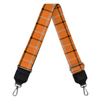 Halloween Tattersall Pattern Print Bag Strap