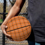 Halloween Tattersall Pattern Print Basketball