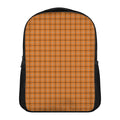 Halloween Tattersall Pattern Print Casual Backpack