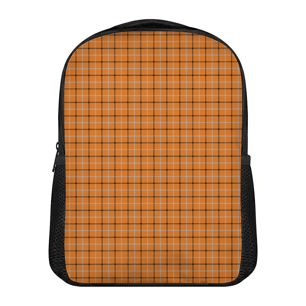 Halloween Tattersall Pattern Print Casual Backpack
