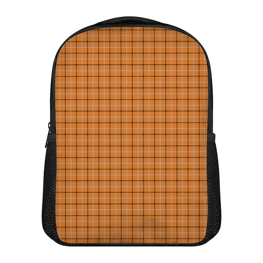 Halloween Tattersall Pattern Print Casual Backpack
