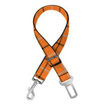 Halloween Tattersall Pattern Print Dog Seat Belt