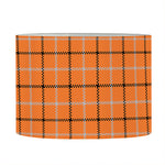 Halloween Tattersall Pattern Print Drum Lamp Shade