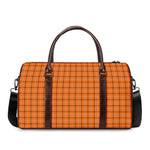 Halloween Tattersall Pattern Print Duffle Bag