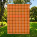 Halloween Tattersall Pattern Print Garden Flag