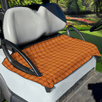 Halloween Tattersall Pattern Print Golf Cart Seat Cover