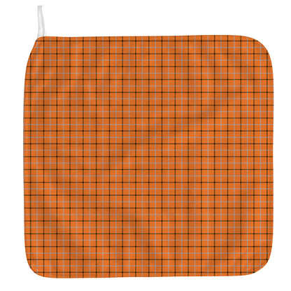 Halloween Tattersall Pattern Print Hand Towel
