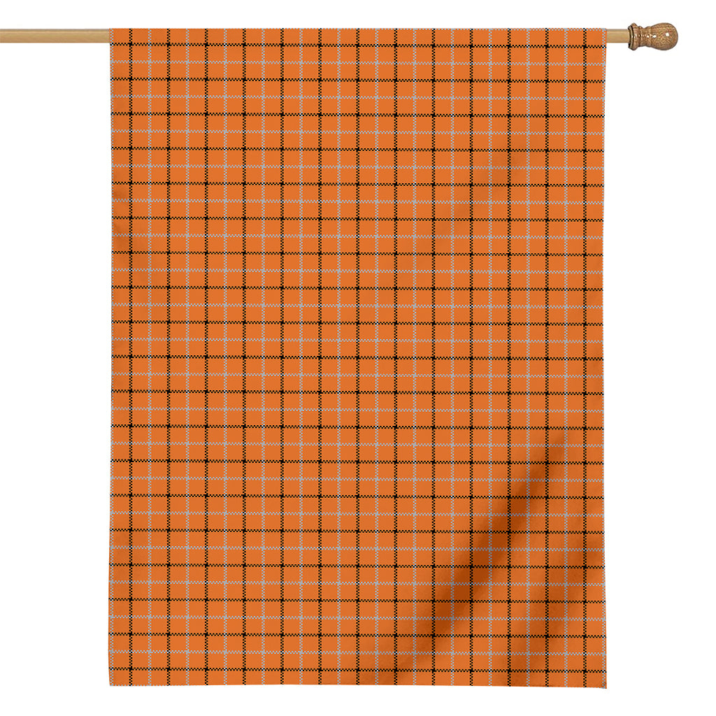Halloween Tattersall Pattern Print House Flag