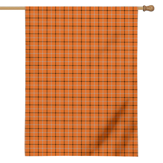 Halloween Tattersall Pattern Print House Flag