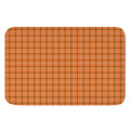 Halloween Tattersall Pattern Print Indoor Door Mat