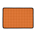 Halloween Tattersall Pattern Print Kitchen Mat
