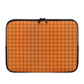 Halloween Tattersall Pattern Print Laptop Sleeve