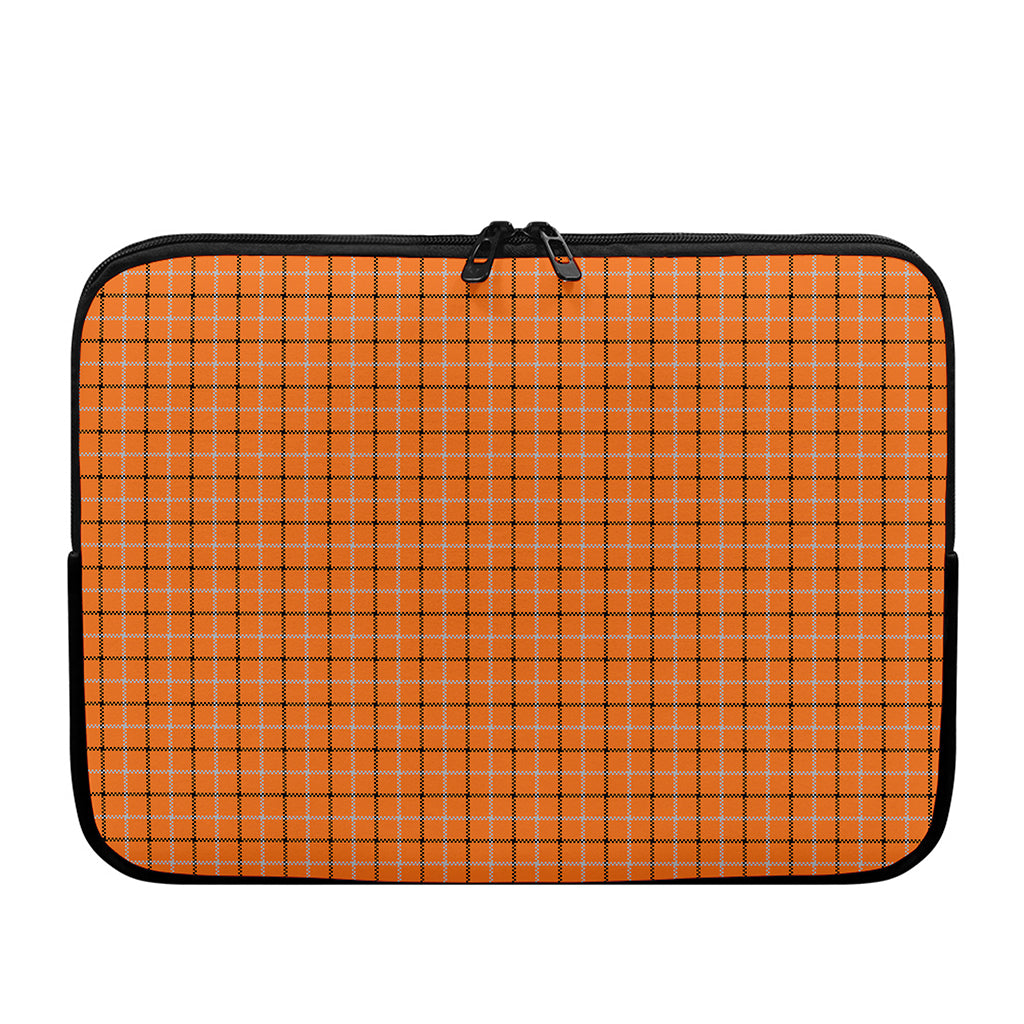 Halloween Tattersall Pattern Print Laptop Sleeve