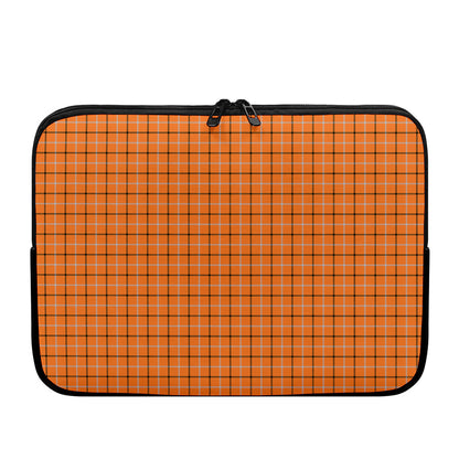Halloween Tattersall Pattern Print Laptop Sleeve