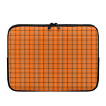 Halloween Tattersall Pattern Print Laptop Sleeve