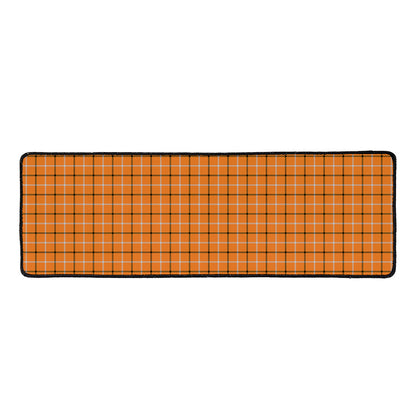 Halloween Tattersall Pattern Print Long Kitchen Mat