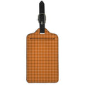 Halloween Tattersall Pattern Print Luggage Tag