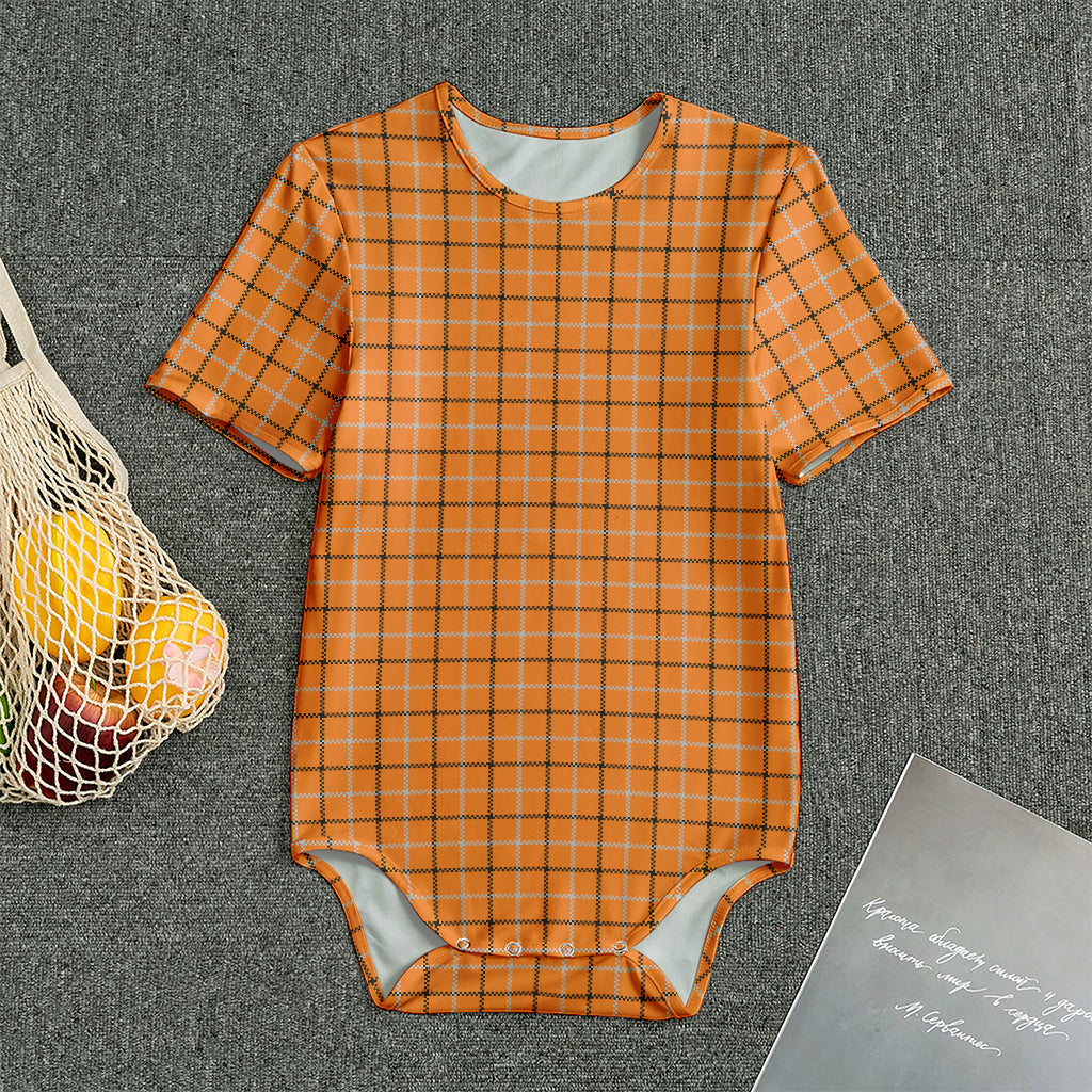 Halloween Tattersall Pattern Print Men's Bodysuit